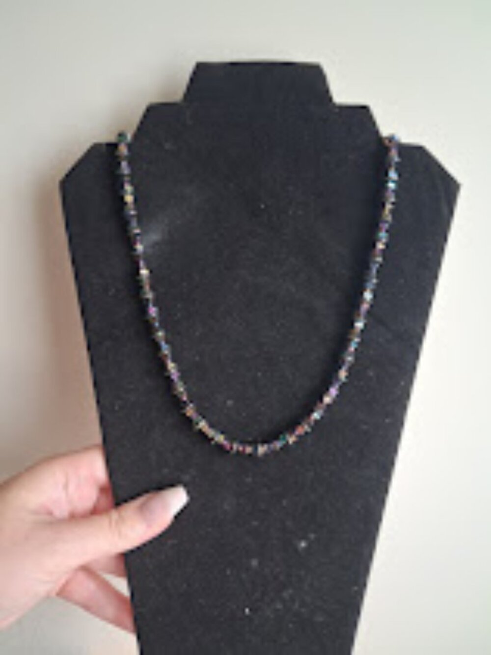 Unique 21 inch beaded necklace